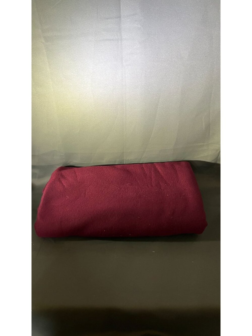 Burgundy Fleece Fabric 1+ Yards Soft Plush Material Durable